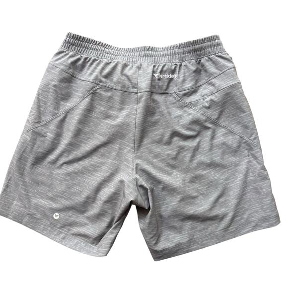 Birddogs Men’s Large 7” Inseam Light Gray Athletic Shorts Dark Blue Lined - Picture 2 of 5